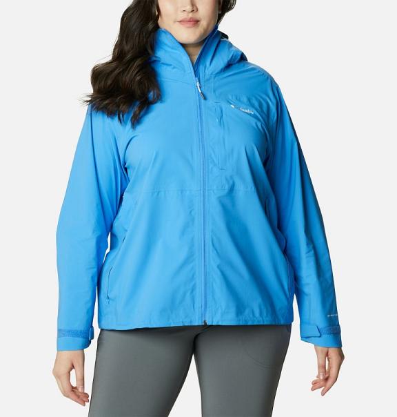 Columbia Omni-Tech Rain Jacket Blue For Women's NZ4178 New Zealand